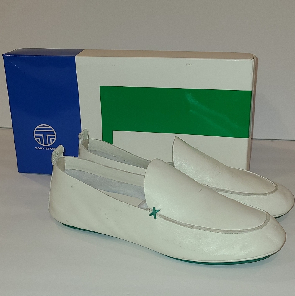 Tory Burch Sport White Women's 9 Loafers
